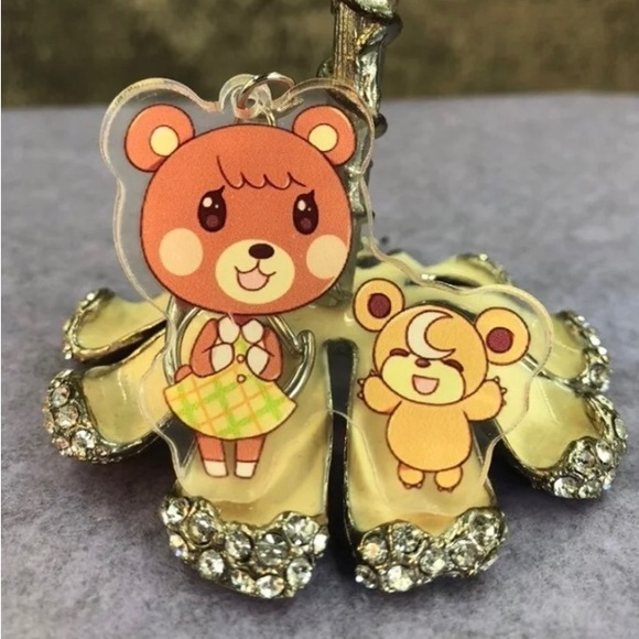 Cute Maple and Teddiursa Keychain Animal Crossing and Pokemon ✨ - Picture 3 of 7